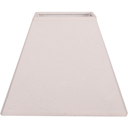 Pantalla DANIA cuadrado prisma liso con encaje E27 L.40xAn.40xAl.28cm Beije