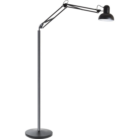 Candeeiro de pé ANTIGONA articulado 1xE27 C.28xL.60xAlt.Reg.cm preto