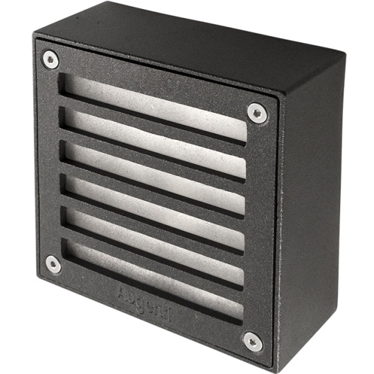 Plafond QUADRA quadrado com grelha IP65 1xG9 C.11,5xL.5,4xAlt.11,5cm antracite