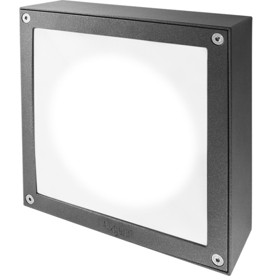 Plafond QUADRA MAX IP65 1x20W LED 2000lm 3000K L.25xW.25xH.8cm Anthracite