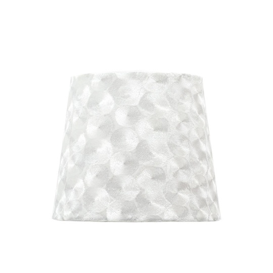 Abat-jour FATIMA redondo cónico com encaixe E27 Alt.20xD.30cm branco