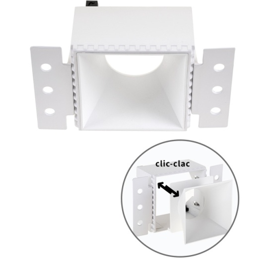 Frame for Downlight HAPI square for drywall L.13xW.7,5xH.5,5cm White