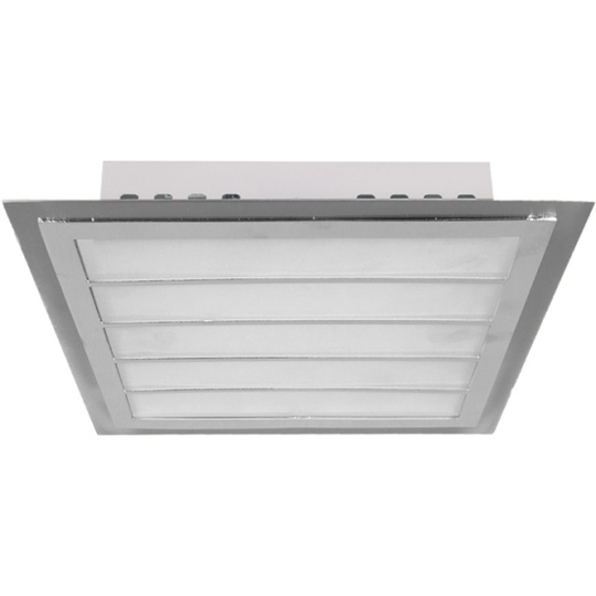 Plafond DUNQUERQUE square 2xG9 L.29xW.29xH.7cm Satin Nickel/Chrome