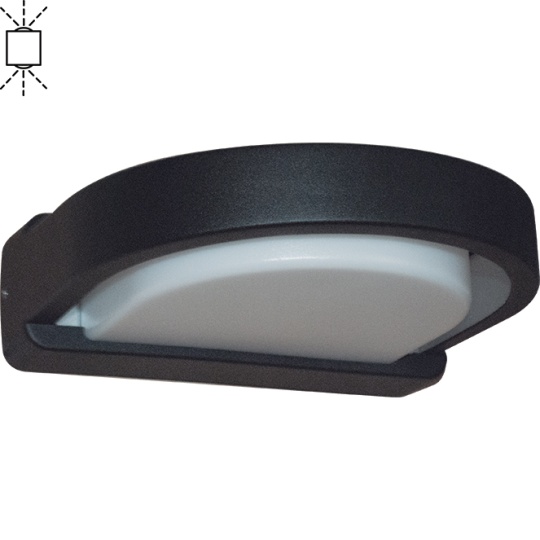 Wall Lamp SABOR. IP54 1xE27 L.27xW.25xH.8cm Aluminium+Plastic Black/White