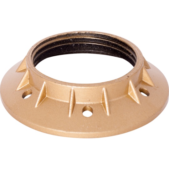 Arandela de baquelita oro para portalámparas E27 con rosca A.15mm D.65mm