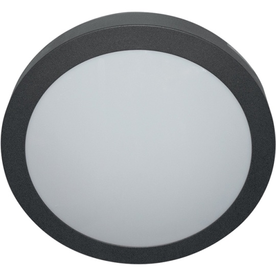 Plafón VOUGA IP54 2xE27 Al.11xD.38cm Negro