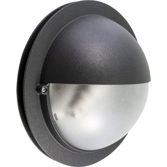 Aplique SCUDO IP44 1xE27 Al.12,8xD.30cm Antracita