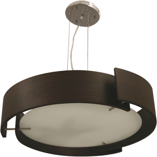 Colgante SIMON 8xE27 Al.Reg.xD.93cm Wengue