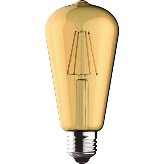 Lâmpada E27 (grosso) VALUE VINTAGE LED 4W 2200K 330lm Ambar