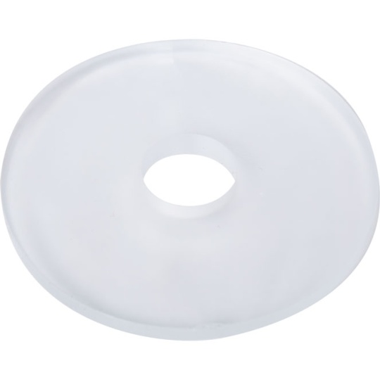 Arandela transparente en goma 0,35xD.4cm, talandro 10mm