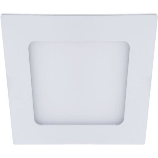 Foco de encastrar FRANCO quadrado 1x6W LED 336lm 6400K 120° C.12xL.12xAlt.0,2cm branco