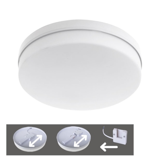 Plafón BERILO 1x18W LED 1620lm 6500K Al.3,5xD.15cm Blanco