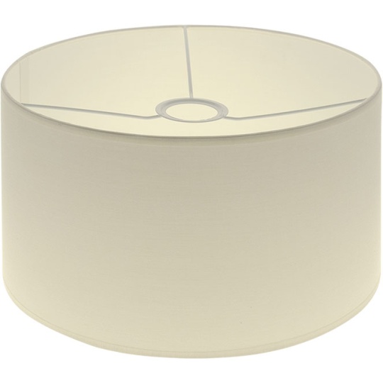 Pantalla CIPRIOTA redondo tela PVC802 con encaje E27 Al.17xD.30cm Beije