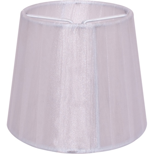 Pantalla AUSTRALIANO redondo cónico con pinza Al.10xD.12cm Blanco