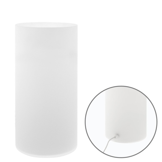 Candeeiro de mesa HERNER 1xE14 Alt.35xD.18cm vidro opaco
