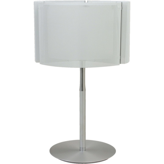 Table Lamp IVONE 1xE27 H.50xD.30cm White/Satin Nickel