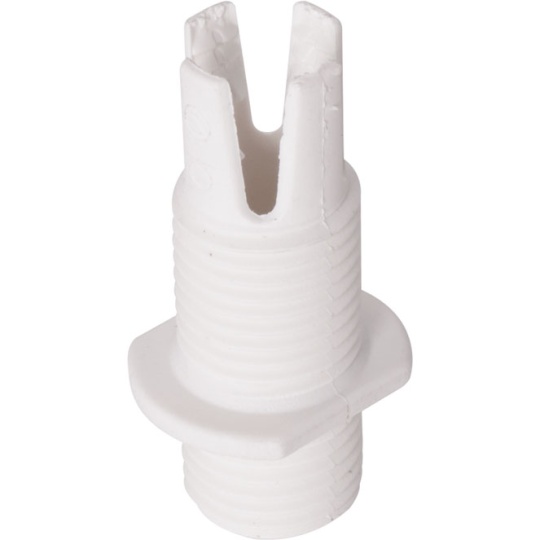 Cord grip for round cables with male threaded fixing (M10x1) WITHOUT RING, white thermoplastic resin