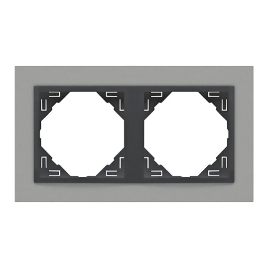 Double Frame LOGUS90 in alumina/grey