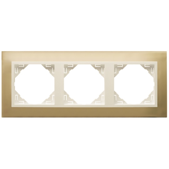 Triple Frame LOGUS90 in gold/pearl