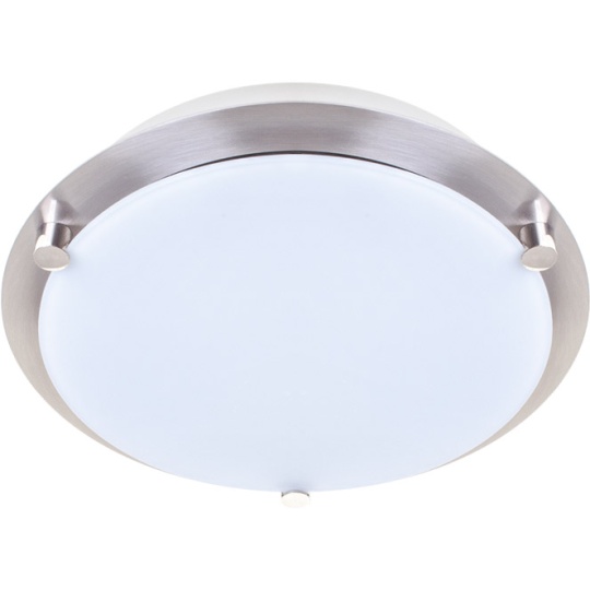 Plafond LARGO large 2xG9 H.4,5xD.21cm Satin Nickel