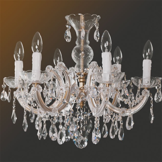 Ceiling lamp M.TERESA 6xE14 spray painted gold