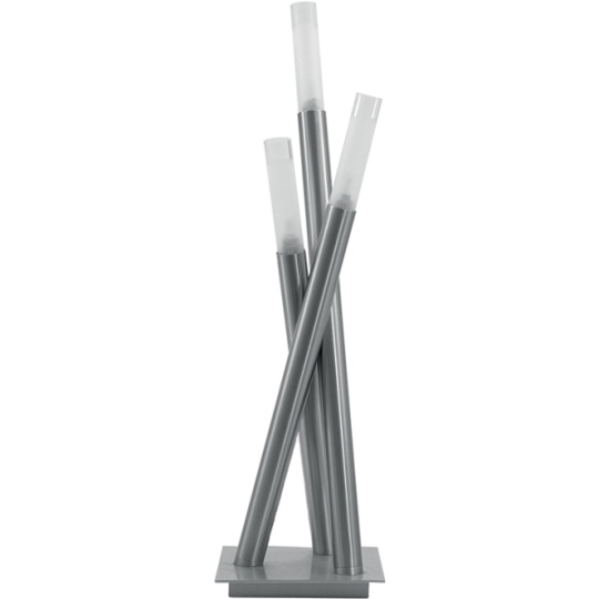 Candeeiro de mesa DINA quadrado 3xG9 C.21xL.21xAlt.70cm níquel