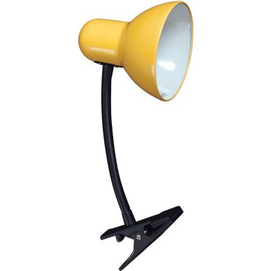 Candeeiro de mesa CLIP com mola 1xE27 C.11,5xL.24xAlt.27cm amarelo