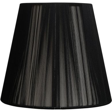 Abat-jour INDIRA redondo cónico de fios com pinça Alt.9xD.14cm preto