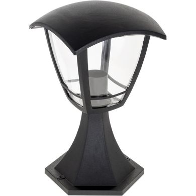 Pilar ZOIO pequeno IP44 1xE27 C.17xL.17xAlt.28cm preto