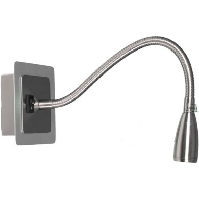 Aplique MARGARIDA 1x3W LED 6000K C.10xL.36cm níquel