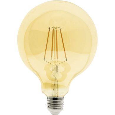 Lâmpada E27 (grosso) Globo JOBIM LED D125 8W 2200K 850lm Ambar