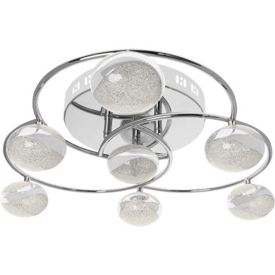 Plafond PLANETT 7x5W LED 2620lm 4000K Alt.16,5xD.50cm cromado