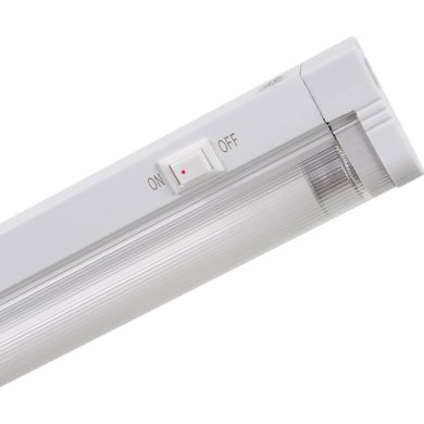 Régua OPALO com interruptor 1x28W G5 T5 C.118xL.2,2xAlt.4,2cm branco