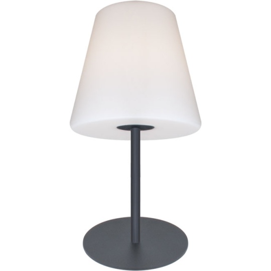 Table Lamp BELADONA IP44 1xE27 H.53xD.23cm White/Anthracite