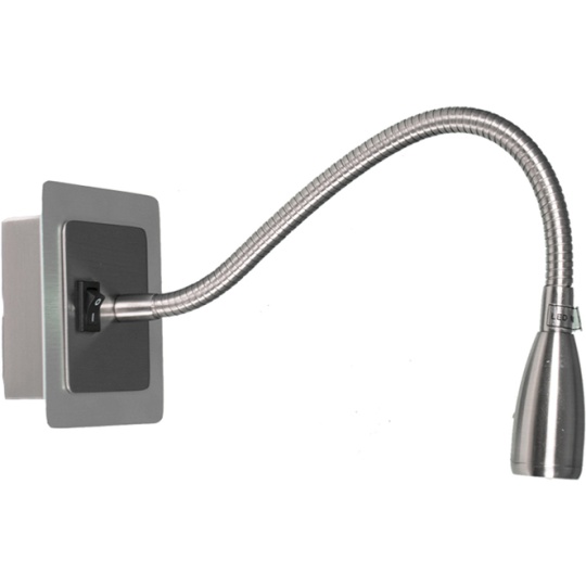 Aplique MARGARIDA 1x3W LED 6000K C.10xL.36cm níquel