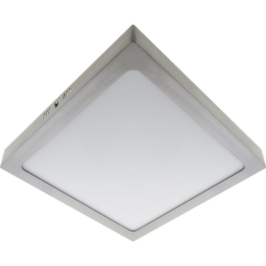 Plafón PESETA cuadrado 30x30 1x24W LED 1560lm 4000K 120° L.30xAn.30xAl.3,5cm Niquel