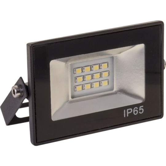 Projector TOBOL IP65 1x10W LED 500lm 6500K 120°C.11xL.2,2xAlt.7,5cm preto