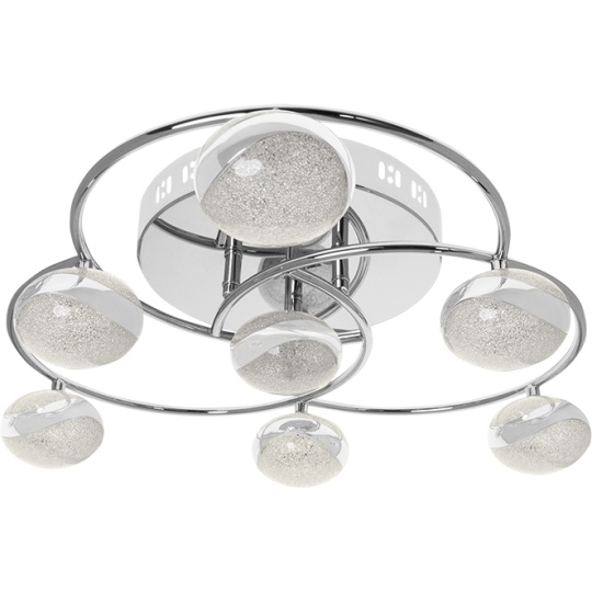 Plafond PLANETT 7x5W LED 2620lm 4000K Alt.16,5xD.50cm cromado