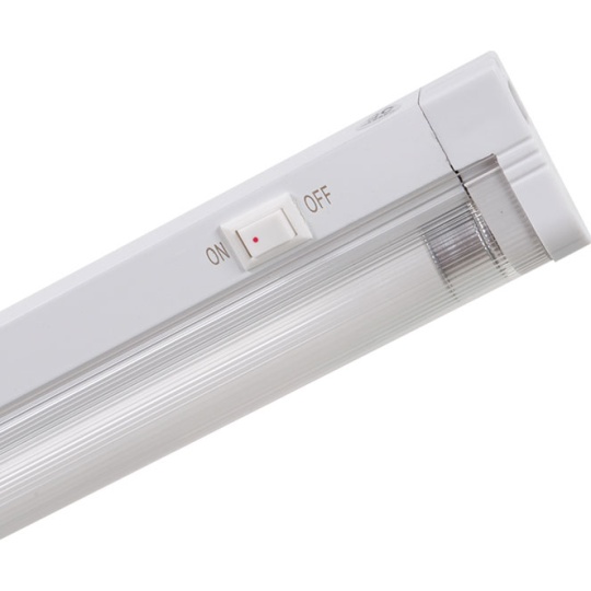 Régua OPALO com interruptor 1x28W G5 T5 C.118xL.2,2xAlt.4,2cm branco
