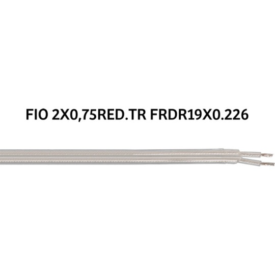 Cable redondo FROR 2x0,75mm2 transparente
