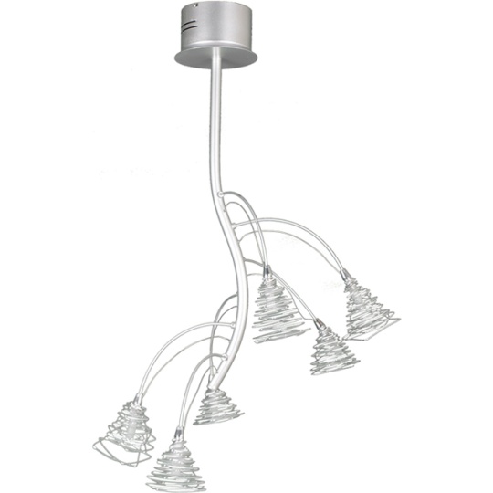 Candeeiro de tecto MIDELT 6xG4 12V Alt.90xD.60cm cinzento
